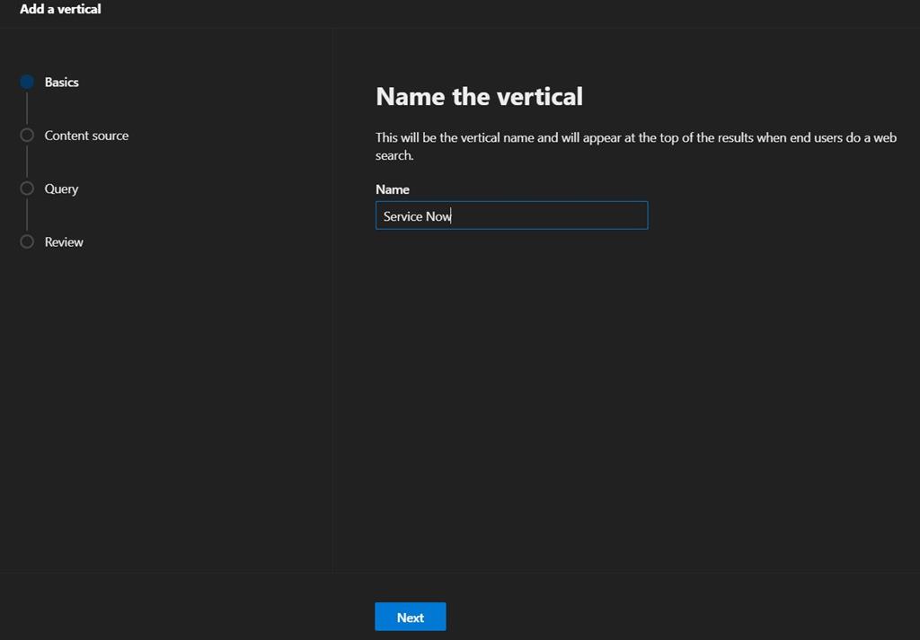 Microsoft Search with Service Now Graph Connector